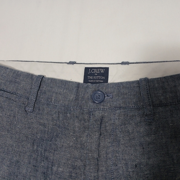 J.Crew The Sutton Linen/ Cotton Blend Mens Pants. Size 34x32. - Picture 3 of 6
